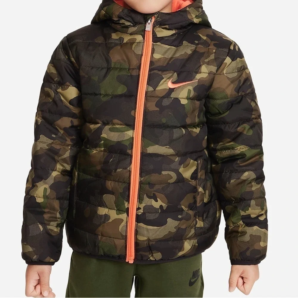 NWT Nike Toddler Puffer Jacket in Camo Print